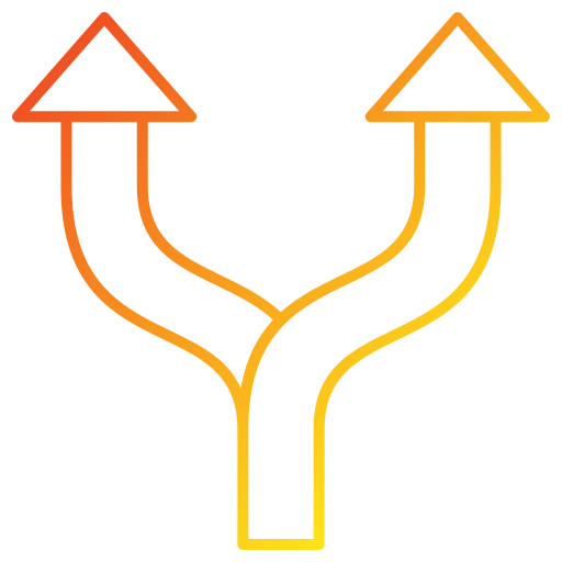 podział Generic gradient outline ikona