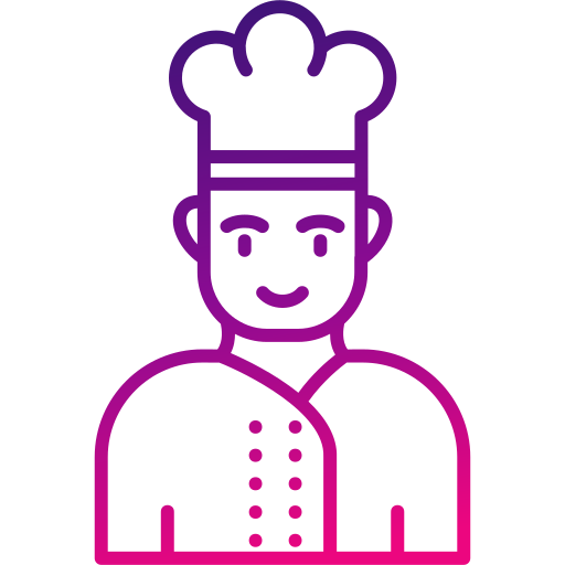 szef kuchni Generic gradient outline ikona