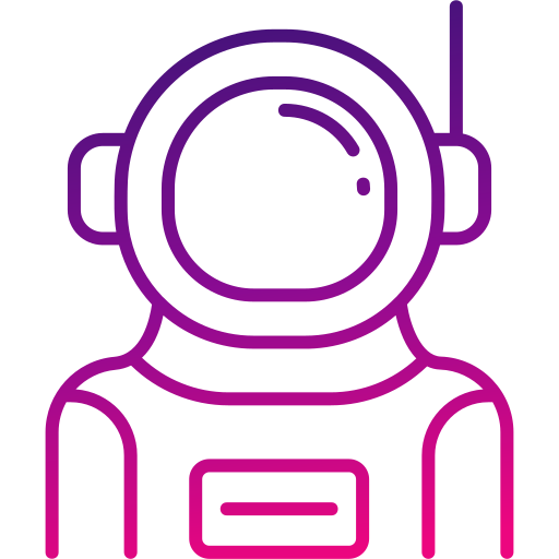 astronaut Generic gradient outline icoon