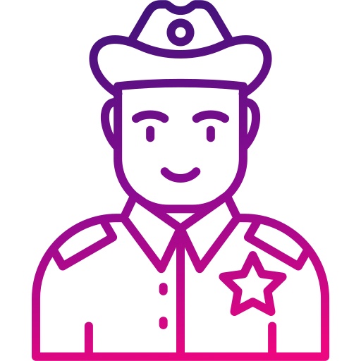 sheriff Generic gradient outline icon