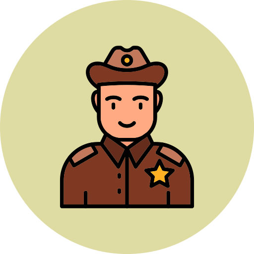 sheriff Generic color lineal-color icoon