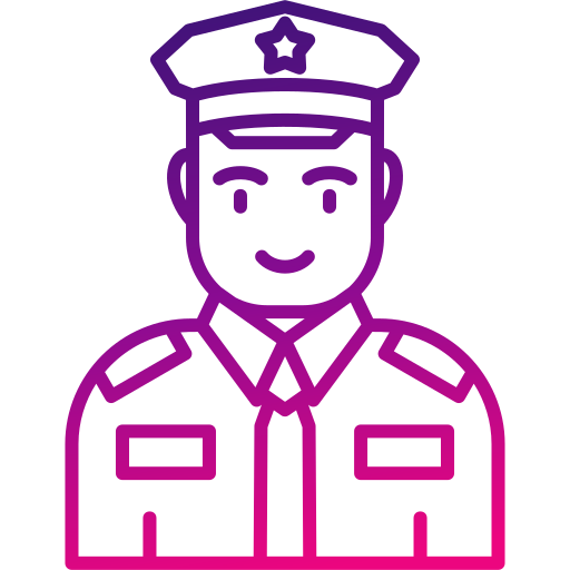 警官 Generic gradient outline icon