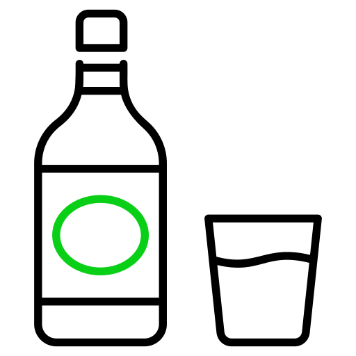 アルコール飲料 Generic color outline icon