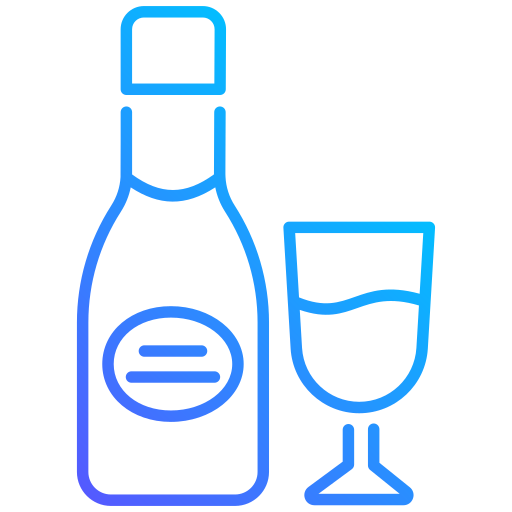シャンパン Generic gradient outline icon