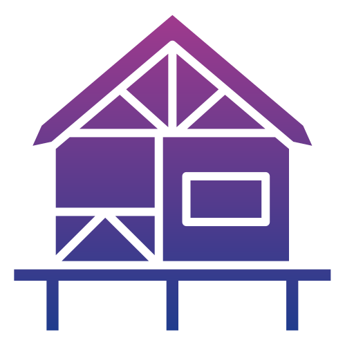 bungalow Generic gradient fill icono