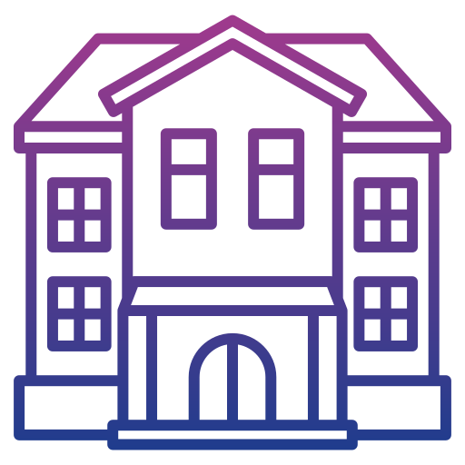 Mansion Generic gradient outline icon