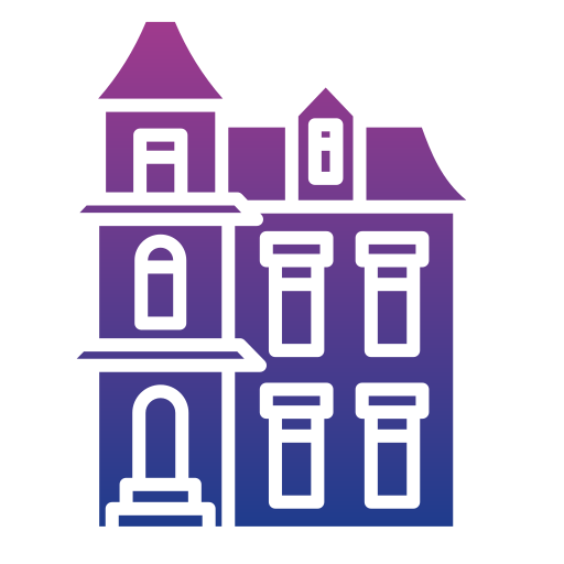 Victorian house Generic gradient fill icon
