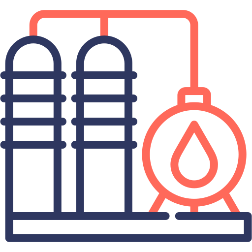 Refinery Generic color outline icon