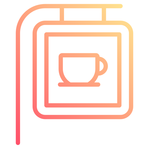 Cafeteria Generic gradient outline icon