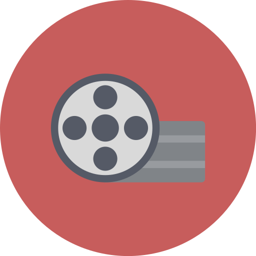 Film strip Generic color fill icon