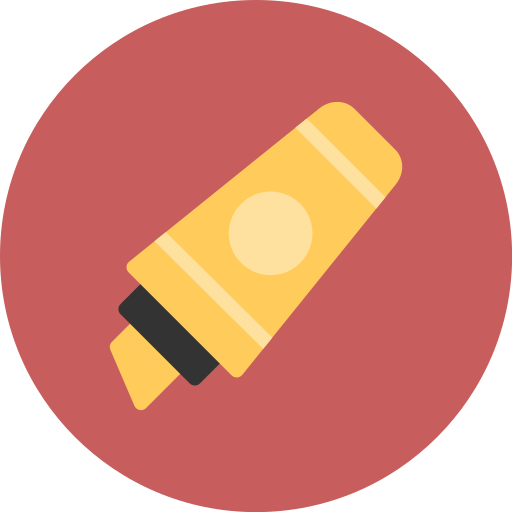 Highlighter Generic color fill icon