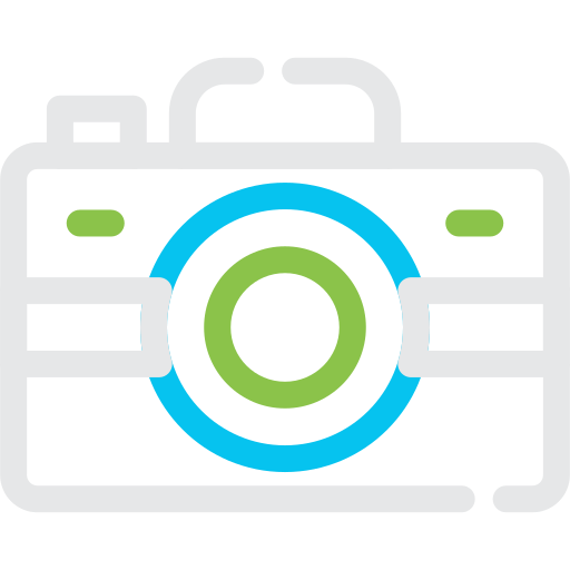 fotocamera Generic color outline icona
