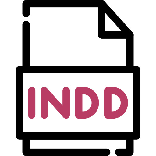indd-datei Generic color outline icon