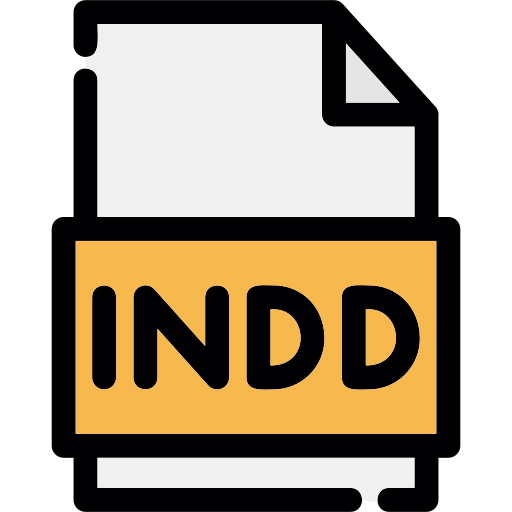 Indd file Generic color lineal-color icon