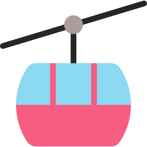 ケーブルカー Generic color fill icon