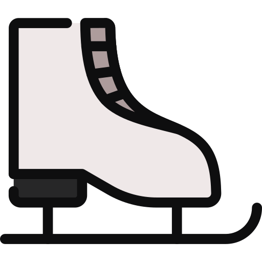 scarpe da pattinaggio sul ghiaccio Generic color lineal-color icona