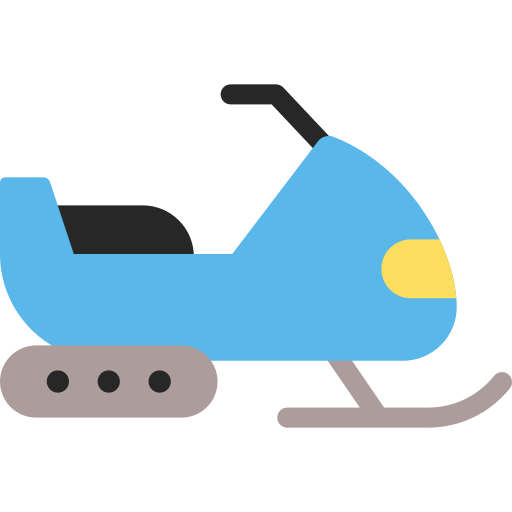 skuter śnieżny Generic color fill ikona