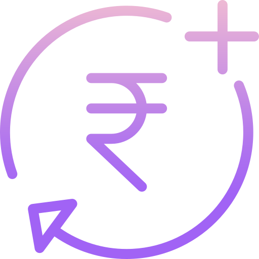 Рупии Icongeek26 Outline Gradient иконка