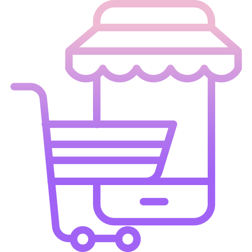 Shopping online Icongeek26 Outline Gradient icon