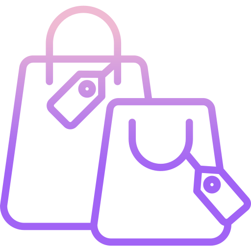 Shopping bag Icongeek26 Outline Gradient icon