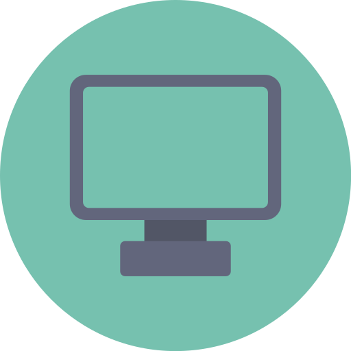 Monitor Generic color fill icon