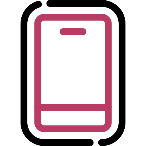 mobiele telefoon Generic color outline icoon