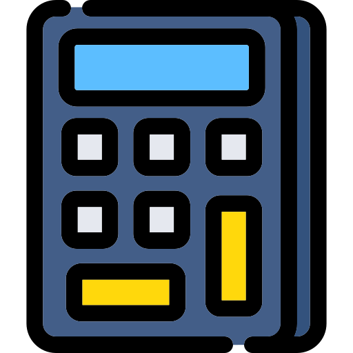 calculadora Generic color lineal-color icono