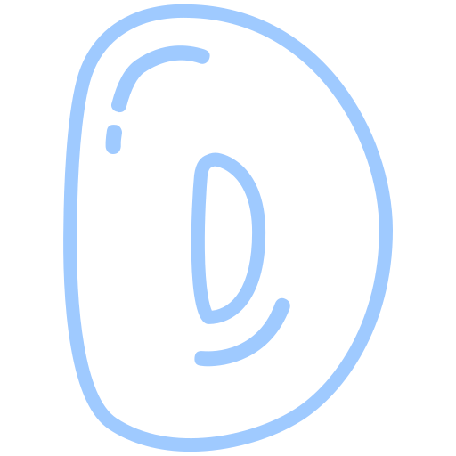 letra d Generic color outline icono