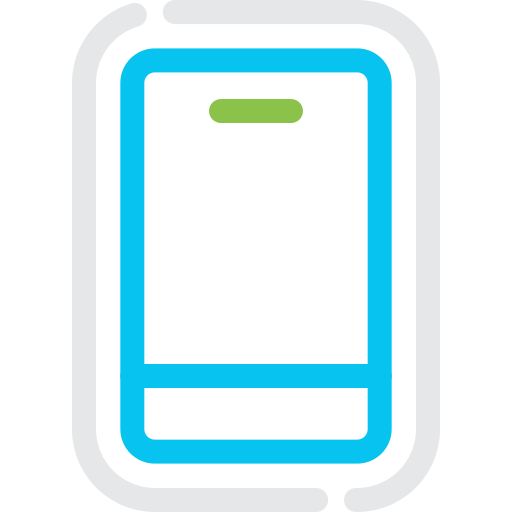 Сотовый телефон Generic color outline иконка