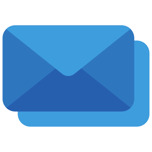 Emails Juicy Fish Flat icon