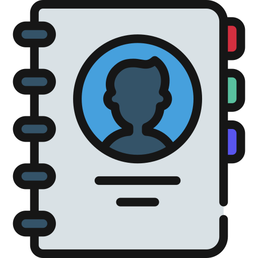 Contacts book Juicy Fish Soft-fill icon