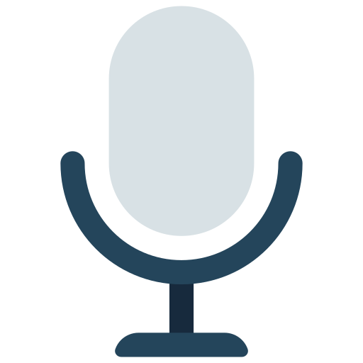 mikrofon Juicy Fish Flat ikona