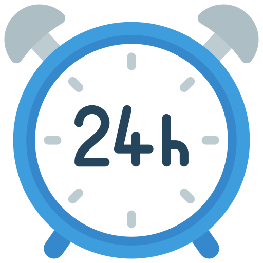 24-часовые часы Juicy Fish Flat иконка