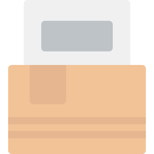 Cardboard Generic color fill icon