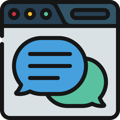 chat web Juicy Fish Soft-fill icono
