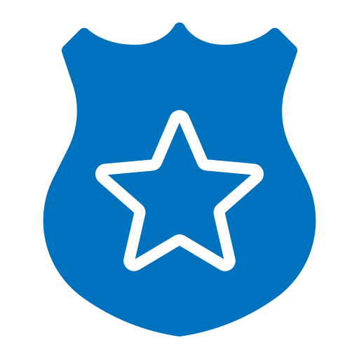 tarcza policyjna Generic color fill ikona