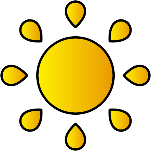 Sun Generic gradient lineal-color icon
