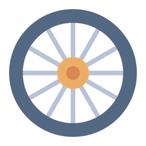 rueda Generic color fill icono