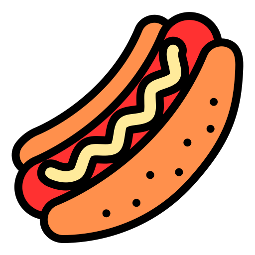 hotdog Generic color lineal-color icoon