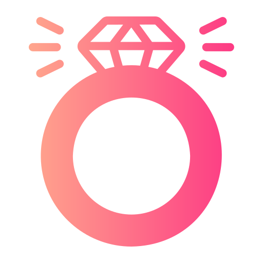 Engagement ring Generic gradient fill icon