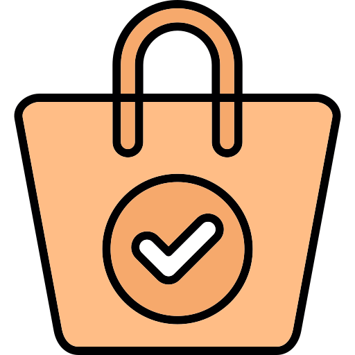 Grocery bag Generic color lineal-color icon