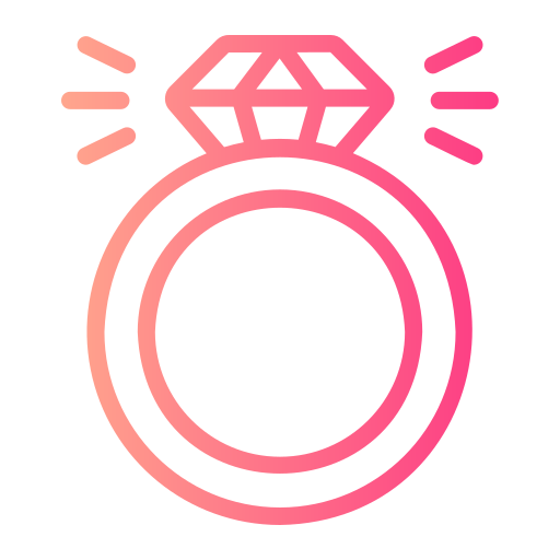 anello di fidanzamento Generic gradient outline icona