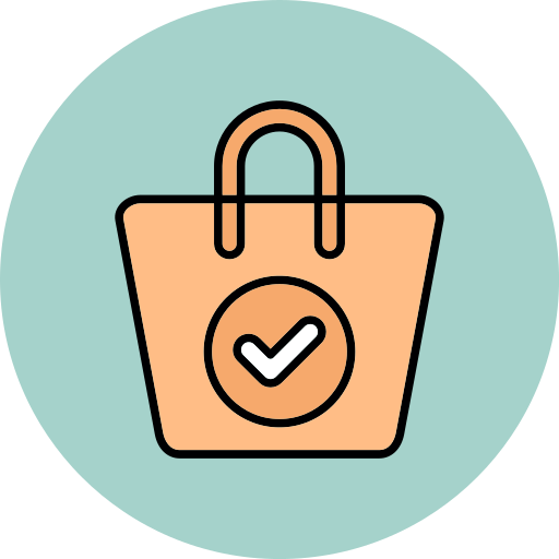 Grocery bag Generic color lineal-color icon