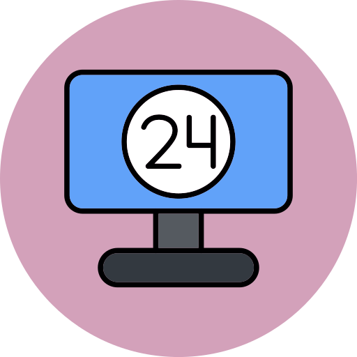 24 stunden Generic color lineal-color icon