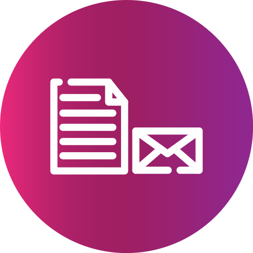 Mail document Generic gradient fill icon