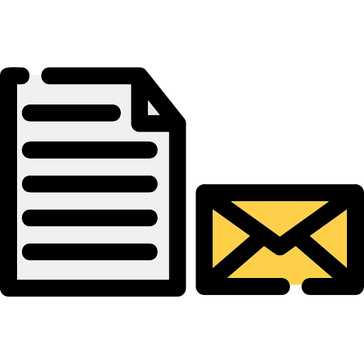 documento de correo Generic color lineal-color icono