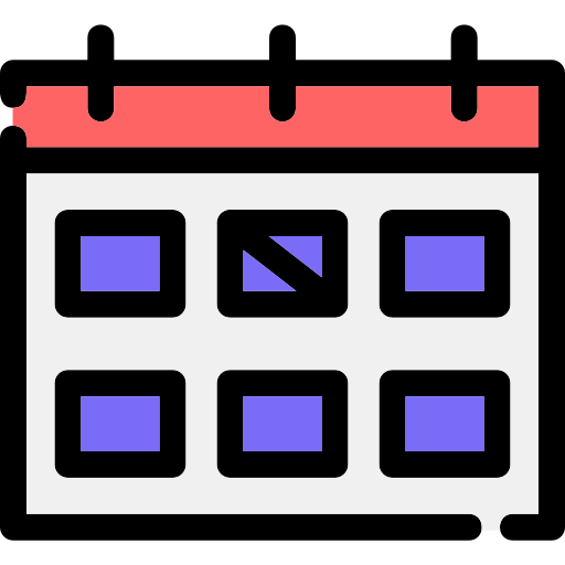 kalender Generic color lineal-color icon