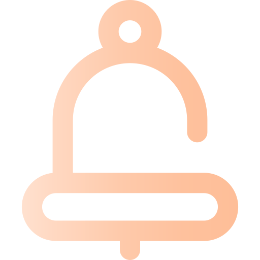 campana de notificación Super Basic Omission Gradient icono