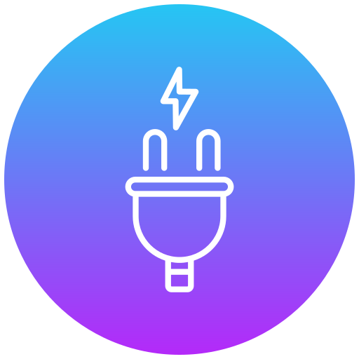 Power plug Generic gradient fill icon