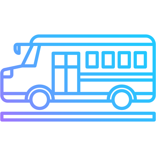 autobus szkolny Generic gradient outline ikona